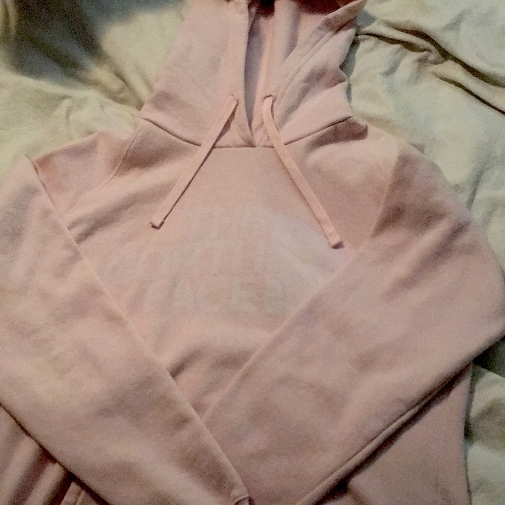pink north face sweater:)